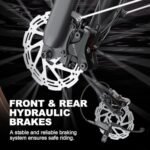 1000W Electric Bike for Adults,Powerful Motor 48V 16AH Battery Snow Beach Ebike Hydraulic Disc Brake Electric City Bike Up to 31MPH All Terrain 26" Fat Tire Ebikes for Adults - Image 4