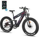 FREESKY 2024 Upgraded Dual Battery 48V 35AH 2000W Motor 80-155 Miles Long Range Electric Bike for Adults 38MPH+ 26" Fat Tire Full Suspension EBike with Dual Hydraulic Brakes