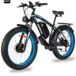 2000W Dual Motor Ebike for Men Women,35 MPH E-Bike 48V 20Ah Removable Battery 86Mile,All Terrain 26" Fat Tire Electric Bike for Adult with Dual Hydraulic Brake,21 Speed,Lockable Suspension