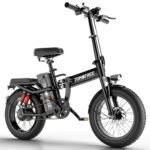 T1/Z2/Z1 Electric Bike for Adults 1500W/1200W/1000W Peak Motor, 30/26 mph Folding Ebike, 16"/14" Adults Electric Bicycles, 20Ah Battery, 40/38 Miles PAS Range, Lite Folding EBike for Teens - Image 7