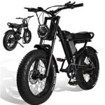 Electric Bike 000w Electric Bicycle 20 * 4.0 inch Fat Tire Ebike, Ebike for Adults Electric Bike 20MPH Adult Electric Bicycle Lockable Suspension Fork, Beach Snow E-Bike 7 Speed
