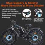 Ronson Electric Bike for Adults，Dual Motor Ebike，2000W Electric Bicycle，Fat Tire Electric Bike with 48V/23Ah Battery，90 Miles E-Bike and Passed UL&GCC Certification,Men's Electric Bike - Image 6