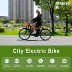 NAKTO Electric Bike for Adults 26" 250/350W Electric Bicycle for Man and Women with High Speed Brushless Gear Motor 6-Speed Gear Speed E-bike with Removable Waterproof 36V10A/12A Battery - Image 3