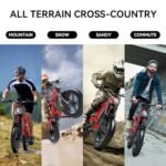 LET IT GO B6 Electric Bike for Adults, 20" Off Road All Terrains E Bike Electric Mountain Bike, Electirc Bicyle 1200W 48V 15.6AH, 37 MPH & 35Miles - Image 7