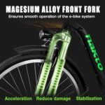 NAKTO Electric Bike for Adults Peak 500W Electric Bicycle with Basket Up to 24MPH 48 Miles City Commuter Ebike UL Certified High Brushless Motor, Speed Gear, Front Fork Suspension - Image 5