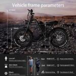 Electric Bike 000w Electric Bicycle 20 * 4.0 inch Fat Tire Ebike, Ebike for Adults Electric Bike 20MPH Adult Electric Bicycle Lockable Suspension Fork, Beach Snow E-Bike 7 Speed - Image 7