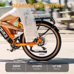 Heybike Cityrun Electric Bike, 1000W Motor Peak City Cruiser Ebike, 48V 15Ah(720Wh) Battery, 60 Miles, Step-Thru Electric Bicycle with APP Control, 3H Fast Charging, Commuter Electric Bike for Adults - Image 5