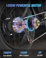 Electric Bike for Adults, ????????????????/????????????????/????????????????/????????????????????,25/30/35MPH Dirt Bike, 48V 15/20AH,52V 40AH Removable Battery, Max 50-180Miles Motorcycle, 20" Fat Tire Ebike, 7-Speed & UL Bicicleta - Image 3