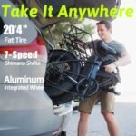 GL Electric Bike for Adults,Peak 1500W Foldable Ebike,28MPH 65Miles Folding Electric Bike with 48V 15AH Removable Battery,20" X 4.0 Fat Tire Electric Bike,7 Speed - Image 4