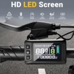 IVETA Electric Bike for Adults - Foldable 20 x 4.0 Fat Tire Electric Bicycle 500W Brushless Motor,Removable Battery Up to 24Mph,7 Speed Lockable Suspension Fork with Colorful Display - Image 4