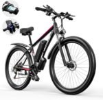 Electric Bike for Adults with 750W Motor, 32mph Max Speed, 48V15Ah Removable Battery Ebike, 27.5" Electric Mountain Bike with 21 Speed and Front Suspension