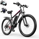 Electric Bike for Adults with 750W Motor, 32mph Max Speed, 48V15Ah Removable Battery Ebike, 27.5" Electric Mountain Bike with 21 Speed and Front Suspension