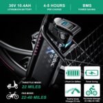 LILYPELLE Electric Tricycle for Adults, 350W 36V Electric Trike Motorized Three Wheel Electric Bicycle, 7 Speeds 3 Wheels 24" Adult Electric Tricycle with Large Basket - Image 4