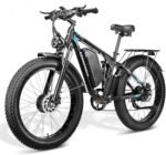 Electric Bike for Adults, Dual Motor 3000W（Peak） 52V23AH Electric Bicycle with 26"X4"Fat Tire, Up to 37MPH 87 Miles Range, Full Suspension Hydraulic Disc Brake E-Bike for Men Women