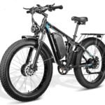 Electric Bike for Adults, Dual Motor 3000W（Peak） 52V23AH Electric Bicycle with 26"X4"Fat Tire, Up to 37MPH 87 Miles Range, Full Suspension Hydraulic Disc Brake E-Bike for Men Women