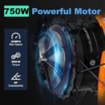 Electric Tricycle for Adults 100+ Miles Long Range 20" Fat Tire Electric Trike 750W Motor 48V 31.5Ah Removable Dual Battery, 3 Wheel Electric Bicycle with Large Basket - Image 3