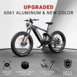 Himiway A7 Pro/D7 Cobra Electric Bike for Adults, 80MI Long Range 750W 27.5"X2.4"/26"×4.8" City/Mountain Ebike with Four-Bar Linkage Suspension,400lb Payload, 20+MPH, 9/7 Speed System - Image 6