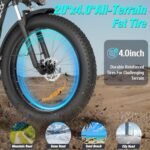 Electric Bike for Adults, 1500W 36MPH Ebike,26'' X 4.0 Fat Tire Beach Mountain Bikes 48V 20AH BMS Battery Adult Commute Electric Bicycles Shim 7-Speed UL2849 - Image 7