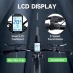 isinwheel U5 Electric Bike Adult 500W, 20" Folding Bikes, 20MPH Max Range 45+ Mile, 48V Removable Battery, Weighs Only 48.5lbs, Suitable for Leisure Riding&Commuting - Image 6