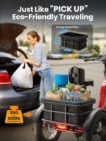 Electric Tricycle for Adult with 750W Motor, 60 Miles Range Pickup Class Trike, 500 Lbs Load Electric Trike with Rear Differential and 20” Fat Tires, 48V 18AH Cell Battery, Husky - Image 6