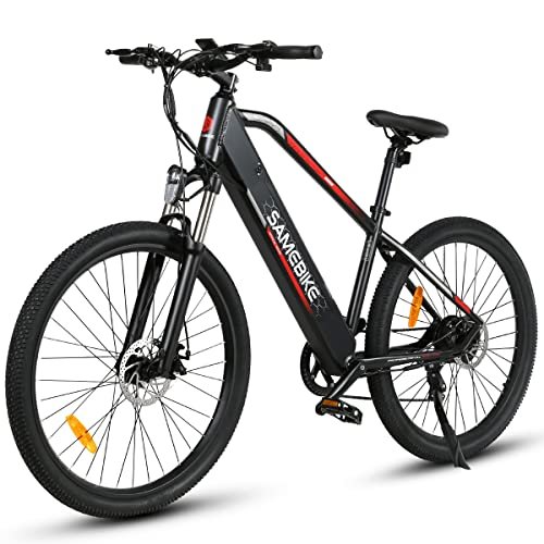 Version 1.0.0 SAMEBIKE 27.5 inch Electric Bike with 48V 13AH Removable Lithium Battery Shimano Professional 7 Speed Gears and LCD Smart Meter, 500W Electric Bike for Adults Mountain Commuter Bike - Image 1