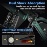 Electric Bike for Adults,GPS and APP Control Ebike,1200W Brushless Motor,48V/20Ah Removable UL&GCC Certification Battery,20"*4.0 Fat Tire,30MPH and 60Miles Range,Front/Rear Turn Signals - Image 5