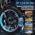 2000W/1000W Electric Bike for Adults ebike 28/35MPH Electric Bicycle AWD Dual/Single Motor Electric Mountain Bike 26" Fat Tire Ebike 48V 23/17.5AH Removable Battery, Hydraulic Disc Brake Electric Bike - Image 5