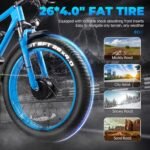 Electric Bike for Adults - Dual Motor AWD 2000W 32MPH Ebike with 48v/22.5Ah Removable Battery, 26x4.0 Fat Tire Mountain Electric Bicycle, Hydraulic Disc Brake E-Bike for Men Women - Image 5