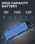 Suburban Electric Bike for Adults, 25MPH 65Miles Ebike, 1500W(Peak) Motor 720WH Battery Electric Bike, 26” x 4.0 Fat Tires Electric Mountain Bike, 7-Speed - Image 2