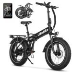 Cityfun Folding Electric Bike Adults,500W Motor (Peak 720W) Ebike with 20" x 4.0" Fat Tire,48V 10.4Ah Removable Battery Hidden,Electric Mountain Bike,UL 2849 Certified,Commuting E-Bike,7-Speed