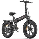 ENGWE EP-2 PRO 1000W Folding Electric Bicycle for Adults, 20" 4.0 Fat Tire Dirt Bike with 48V 13AH Battery Up to 28MPH 75Miles, 7-Speed All Terrain Ebike for Mountain Beach Snow