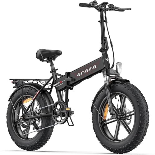 Version 1.0.0 ENGWE EP-2 PRO 1000W Folding Electric Bicycle for Adults, 20" 4.0 Fat Tire Dirt Bike with 48V 13AH Battery Up to 28MPH 75Miles, 7-Speed All Terrain Ebike for Mountain Beach Snow - Image 1