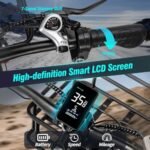 Electric Bike for Adults, 1500W 36MPH Ebike,26'' X 4.0 Fat Tire Beach Mountain Bikes 48V 20AH BMS Battery Adult Commute Electric Bicycles Shim 7-Speed UL2849 - Image 6