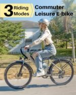 Seeker S 26" Electric Bike for Adults, UL 2849 Certified, Step Through Electric Bicycle with 350W Motor, 36V 9Ah Removable Battery, 20MPH E-Bikes with 7-Speed & Front Suspension - Image 5