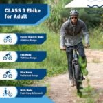 Hiboy EX7 Electric Bike for Adults, 28MPH 75Miles Range 1000W Peak Motor 48V 18AH Removable Battery Ebike, 26” x 4.0" Fat Tire Electric Mountain Bicycle, 7 Speed, Dual Suspension, UL 2849 Certified - Image 6