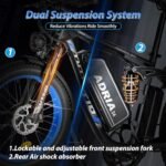 Dual Motor 52V Peak 4000W-30Ah-42MPH Electric Bike for Adults - US Warehouse - Image 5