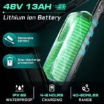 Vivi F26FUL Electric Bike Peak 1000W 26" x 4.0 Fat Tire Electric Bike with 48V 13Ah Removable Battery, 7Speed, Top 26Mph, Cruise Control, Up to 60 Miles for Commuting, Beach,Snow, UL2849 Certification - Image 4