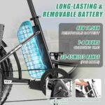 DoCred Electric Tricycle for Adults, 20" x 4" Fat Tire Electric Trike, 500W 48V Motorized Electric Bicycle Bikes, 7 Speeds 3 Wheels Ebike with Removable Battery, Aluminum Frame & Large Basket - Image 3