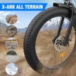 1000W Adult Electric Bicycle, 26" Twin Reach Adult Electric Mountain Bike, 48V 16AH, 7 Speed Fat Tire Fat Tire Mountain Bike, Removable Battery, All Terrain, Orange - Image 5