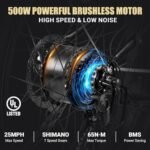 Likebike Electric Mountain Bike,26" Fat Tire Electric Bike for Adults Peak 720W, 48V 13Ah Battery,UL 2849 Certified,Step Thru Ebike,Off Road E-bike 25MPH 7-Speed and Front Suspension Electric bicycles - Image 2