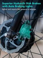 EMOJO Fully Assembled Caddy Pro 500W 20 x 4.0 Inch Fat Tire Electric Tricycle for Adults Hydraulic Disk Brakes Ebike Trike 7 Speed Pedal Assist 3 Wheel Electric Bike with 48V 15.6Ah Battery (Red) - Image 5