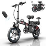 Electric Bikes for Adults,25 mph Folding Electric Bike,16" Mini Ebike with 500W Powerful Brushless Motor and 720WH Large Capacity Removable Battery,Beach,City,Road,Commuter Ebike