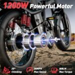 T1/Z1 Electric Bike for Adults, 16''/14'' Folding Ebike, Electric Bicycle with 48V 20Ah Removable Battery,25/30MPH City Commuter Electric Bike, 40Miles Range 200/330lbs Load - Image 2