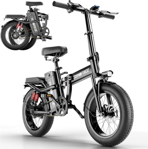 Version 1.0.0 Foldable Electric Bike, 1200w Electric Bikes for Adults Up to 50 Miles, Folding Ebike with 48v 20ah Removable Battery, 16" Fat Tire Folding Electric Bike for Commute, LCD Display - Image 1