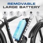 Electric Bike for Adults with 750W Motor, 32mph Max Speed, 48V15Ah Removable Battery Ebike, 27.5" Electric Mountain Bike with 21 Speed and Front Suspension - Image 4