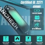 ANCHEER 500W 26" Electric Bike for Adults, [Peak 750W], 48V 10.4Ah Battery, Up to 55 Miles, 3H Fast Charge, Electric Mountain Bike, 2.1" eMTB Tire, 21 Speed, 22MPH Adults Electric Bicycle - Image 3