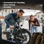 VARUN Electric Bike - Peak 750W Folding Ebike for Adults Up to 40 Miles 20MPH, 48V Removable Lithium-Battery, Stylish 20" Foldable Electric Bicycle Commuter for Women & Men - Image 4