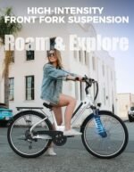 Jasion Roamer ST Electric Bike for Adults, 1200W Peak Motor Max 62miles & 28MPH City Cruiser Ebike,26'' Commuter Ebike, 528WH Removable Battery,7-Speed Electric Bicycles, Front Suspension Bicycles - Image 4