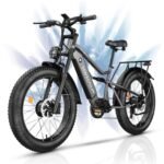 Electric Bike for Adults, Peak 1500W/3000W Single/Dual Motor, up to 35-38 MPH and 90 Miles Range, 1196Wh Battery, 26" x 4.0" Fat Tire Full Suspension 7 Speed Adult Electric Bicycles for Commute