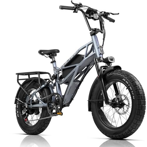 Version 1.0.0 Fucare Scorpio 750w (1200w Peak) Electric Bike for Adults 33MPH 80 Miles 48V 20Ah LG Battery EBike, Full Suspension 20"×4.0" All-Terrain Fat Tire Electric Bicycles, Dual Hydraulic Brake - Image 1